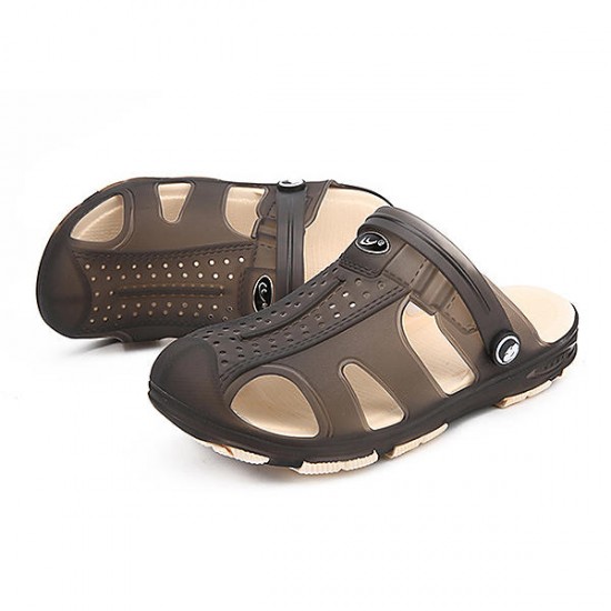 Men Breathable Hollow Outs Beach Slippers Sandals Rainy Days Shoes