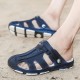 Men Breathable Hollow Outs Beach Slippers Sandals Rainy Days Shoes