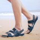 Men Casual Beach Slippers Outdoor Breathable Hollow Out Sandals