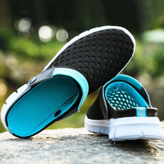 US Size 5-10 Men Sandals Slipper Comfortable Breathable Slip On Beach Sandals Flats Summer Slipper