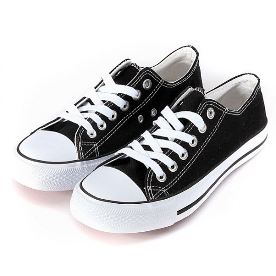 Canvas Lace Up  Athletic Low Sneakers Trainers Casual Flat Shoes