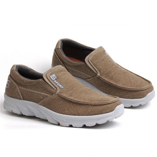 Large Size Comfy Cloth Light Weight Casual Slip On Sneakers for Men