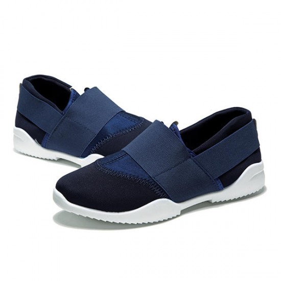 Men Breathable Elastic Bnad Slip On Casual Sneakers