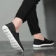 Men Breathable Mesh Cloth Slip On Flat Sneakers Lightweight Soft Sole Shoes