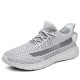 Men Breathable Mesh Knitted Running Soft Sport Sneakers