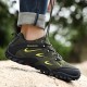 Men Breathable Mesh Outdoor Hiking Slip Resistant Lace Up Sneakers