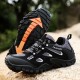 Men Breathable Mesh Outdoor Hiking Slip Resistant Lace Up Sneakers