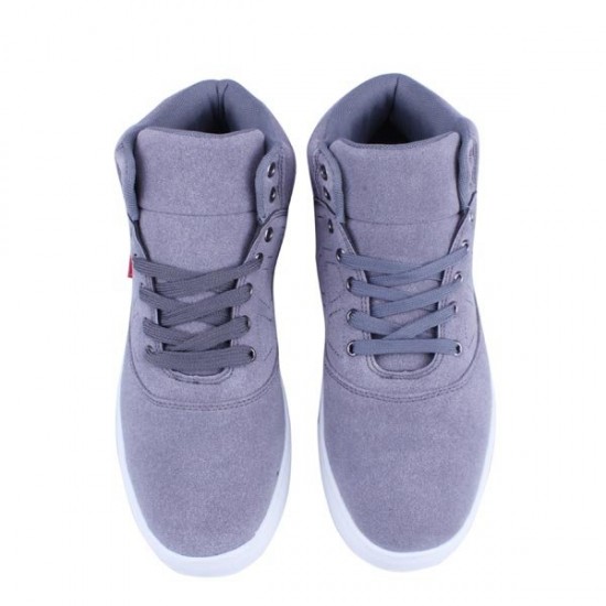 Mens High Top Canvas Wearproof Breathable Shoes Sneakers
