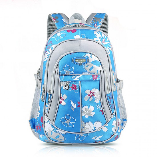 Children Backpack School Bag Flower Print Rucksack Boy Girl Tour Bags