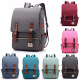 14inch Laptop Unisex Canvas Classic Laptop Backpacks School Backpack