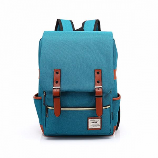 14inch Laptop Unisex Canvas Classic Laptop Backpacks School Backpack