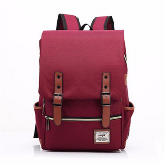 14inch Laptop Unisex Canvas Classic Laptop Backpacks School Backpack