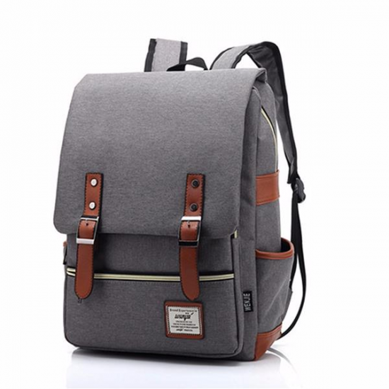 14inch Laptop Unisex Canvas Classic Laptop Backpacks School Backpack