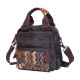 Brenice Bohemia Canvas Handbags Vintage Multifunction Shoulder Bags Backpack