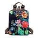 Brenice National Flower Handbags Multifuntion Shoulder Bags Backpack