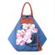 Brenice Women Canvas Backpack Travel Bag Print Lotus National Shoulder Crossbody Bag Brenice Women Canvas Backpack Travel Bag Print Lotus National Shoulder Crossbody Bag