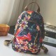 Brenice Women Chinese Style Floral Chest Bag Multifunction Outdoor Sports Crossbody Bag Backpack