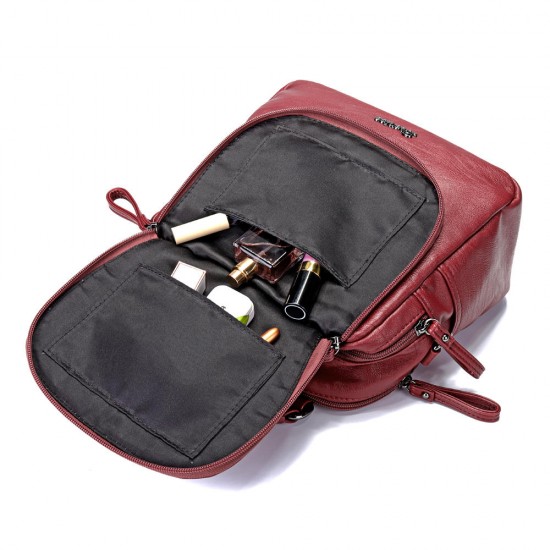 Brenice Women Multifunction Soft Handbag Vintage Bohemian Shoulder Crossbody Bag Backpack