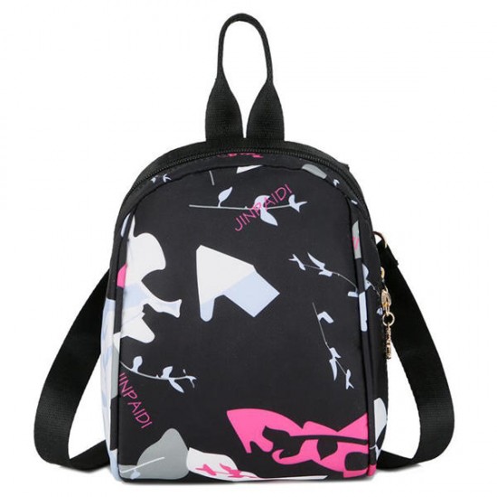 Oxford Fashion Print Shoulder Bag Backpack For Women