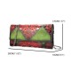 Brenice Women Genuine Leather Floral Casual life Messenger Bag Clutch Bag