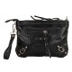 Fashion Pu Leather Rivets Motorcycle Small Bag Women Clutch Bag