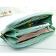 Flower Zipper Long Wallet Casual 8 Card Holder Candy Color Purse Coin Bags Phone Bags For Iphone