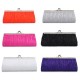 New Elegant Satin Pleated Bridal Evening Clutch Handbag