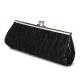 New Elegant Satin Pleated Bridal Evening Clutch Handbag