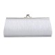 New Elegant Satin Pleated Bridal Evening Clutch Handbag