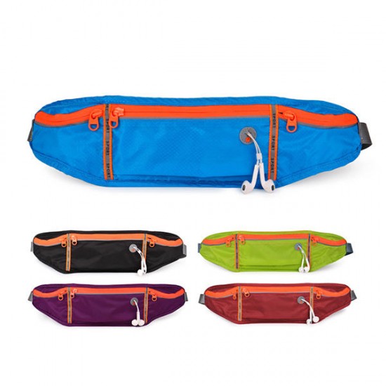 Polyester  Waterproof Running Belt Outdoor Sports Waist Bag Phone Case for 6 inch Smartphone