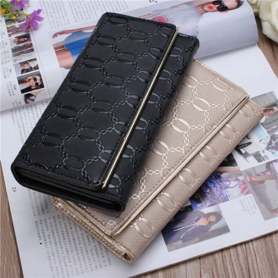 Women Party Clutch Bags Ladies Elegant Long Wallet Purse Card Holder Coin Bags