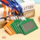 10 Sets Of PU Leather Business ID Card Holder Neck Lanyard Name Card Case