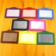 10 Sets Of PU Leather Business ID Card Holder Neck Lanyard Name Card Case