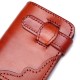 20 Card Slots Genuine Leather Card Holder Cowhide Vintage Casual Wallet