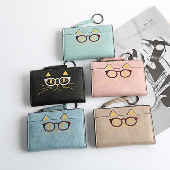 Cartoon Cute Cat Purses Card Holders For Women