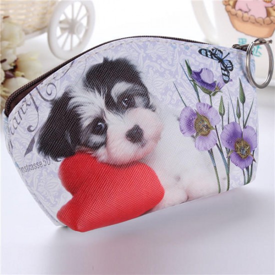 Cute Cat  Dog Coin Purse Wallet