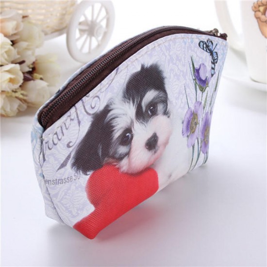 Cute Cat  Dog Coin Purse Wallet