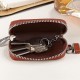 Genuine Leather Key Holder Zipped Key Pouch Keychain Auto Car Key Case Bag