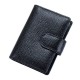 Genuine Leather RFID Blocking Credit Card Holder Hasp Business ID Case