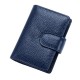 Genuine Leather RFID Blocking Credit Card Holder Hasp Business ID Case