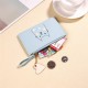Women Cute Print Card Holder Faux Leather Casual Coin Purse Coin Bag