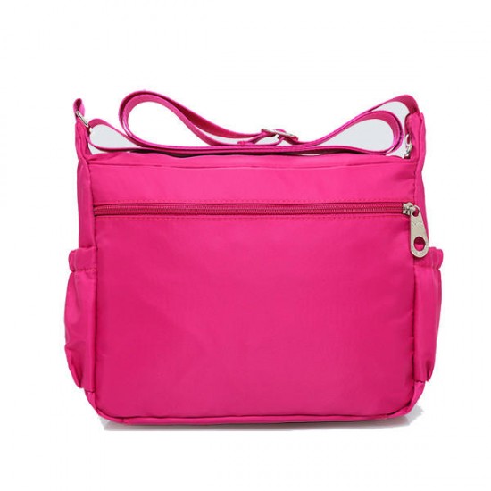 Large Multilayer Zipper Pockets Light Shoulder Bags Nylon Waterproof Crossbody Messenger Bags