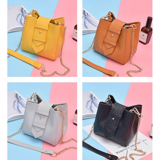 Small Shoulder Bag Crossbody Purse Fashion Chain Bucket bag for Women