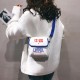 Women Canvas Hip-hop Character Shoulder Bag Phone Bag