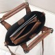 2 PCS Large Capacity Vintage Handbag Solid PU Leather Crossbody Bag Bucket Bag