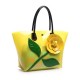 2 Pcs Women Flower Design Tote Bags Transparent Shoulder Bags Elegant Party Bags