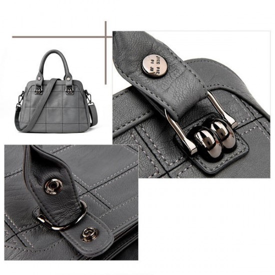 3 Main Pockets Women Casual  Handbag Crossbody Bag