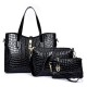 3 Pcs Women Stone Pattern Handbags Elgant Shoulder Bags Cluthes Bags Crossbody Bags