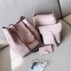 4 Pieces Women Litchi Pattern Pu Leather Casual Crossbody Bag