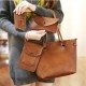 4PCS PU Leather Stylish Handbag Phone Bag Wallet Card Holder